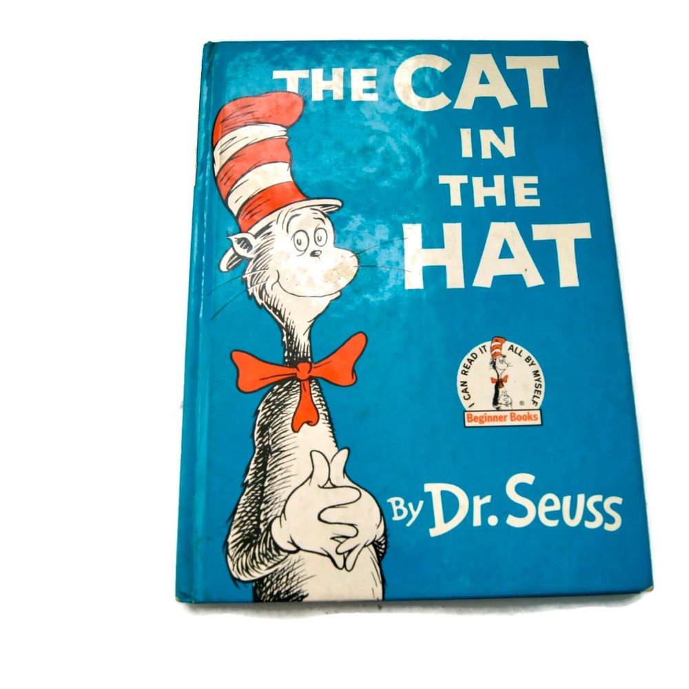 Vintage Cat in the Hat Book by Dr. Seuss - Copyright 1957 Blue Cover Children's